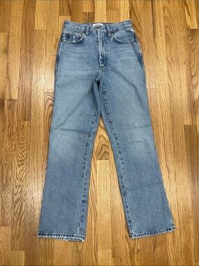 AGOLDE Light Blue Straight Leg Jeans